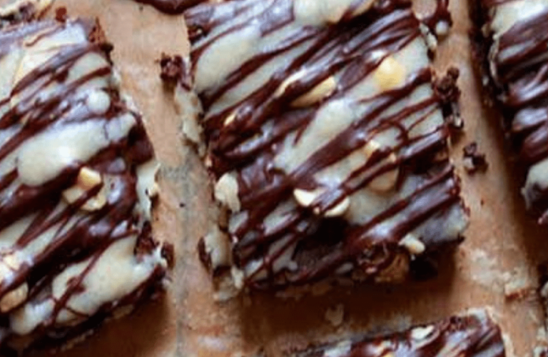 keto Snickers brownies